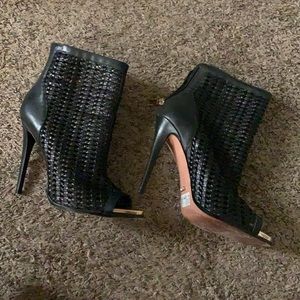 High heeled booties